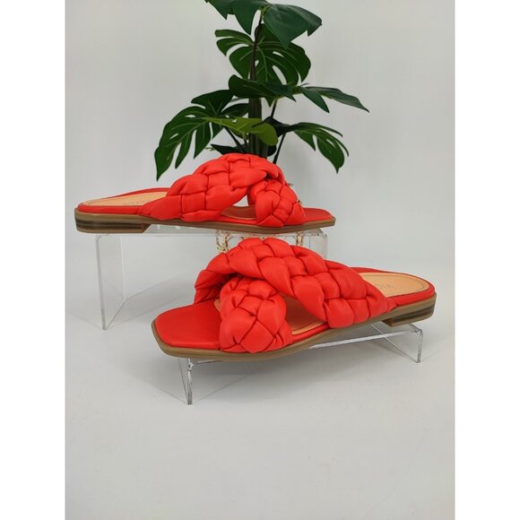 Vionic Shoes - Vionic Women's Kalina Faux Leather Slip On Flats Slide Sandals Size 7.5 US
